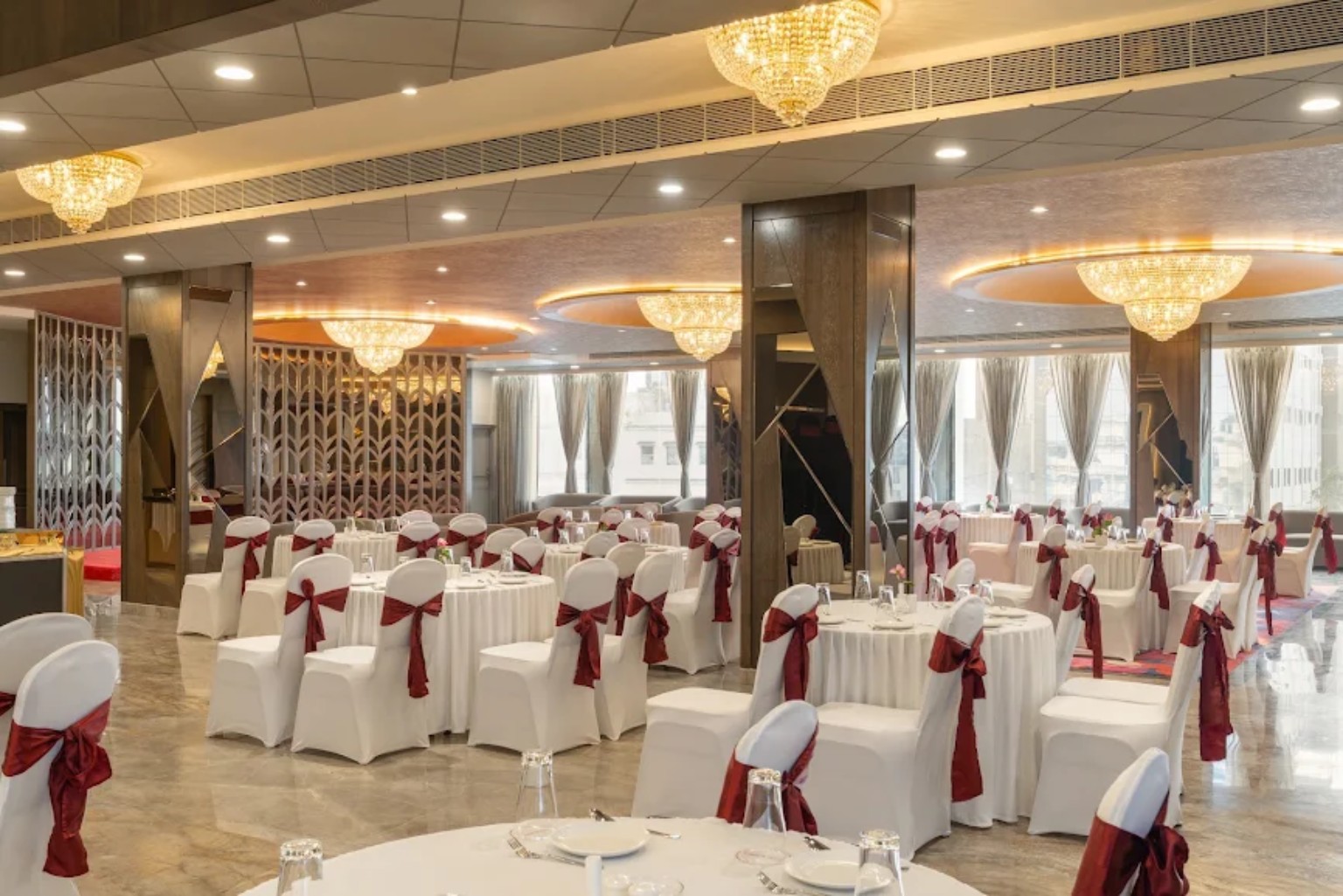 Clarks Inn banquet hall interior