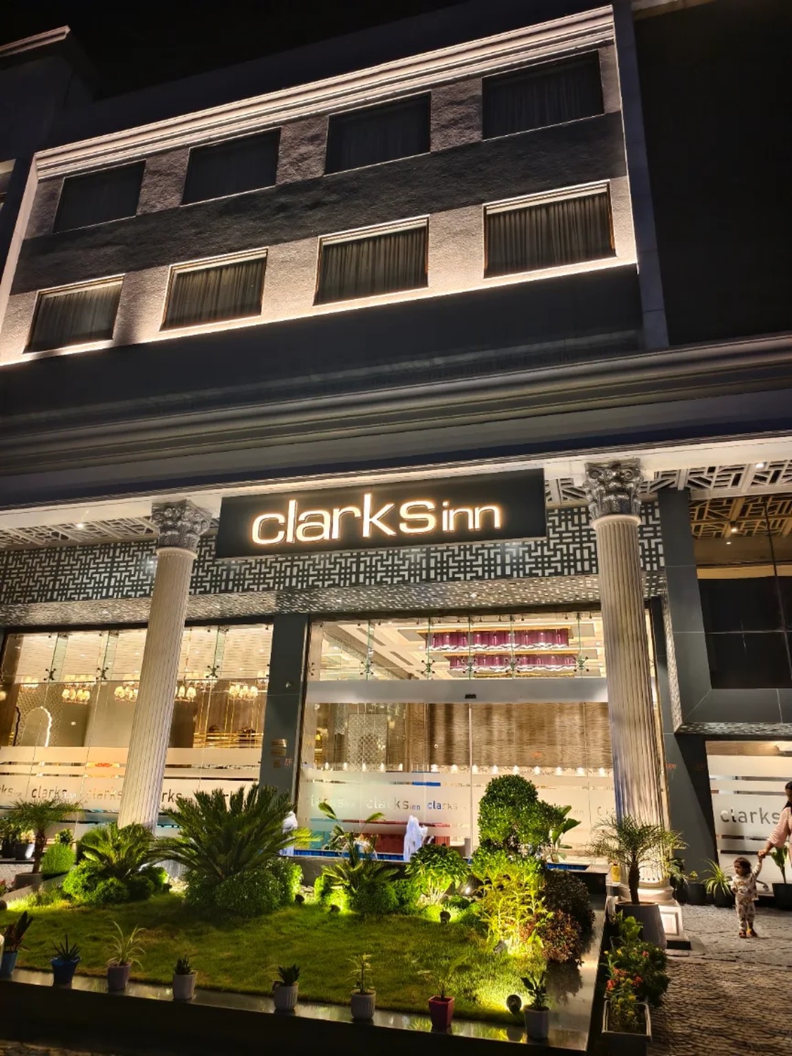 Clarks Inn entrance facade